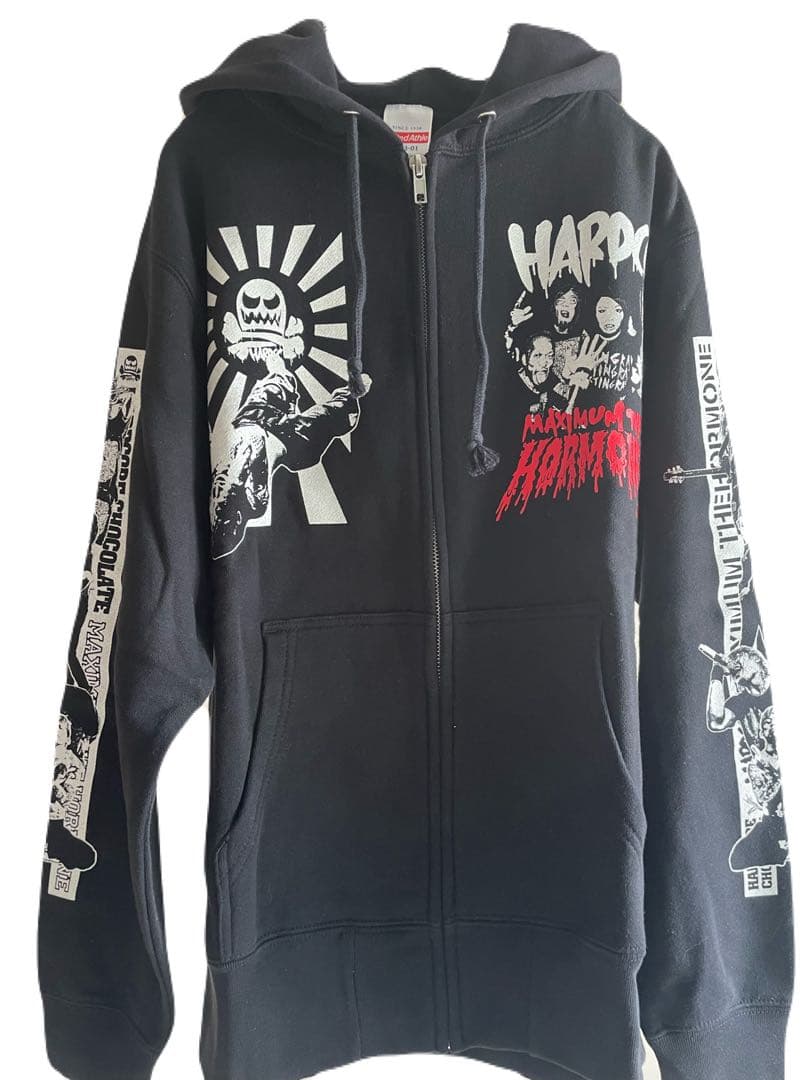 美品　マキシマムザホルホン × コアチョコ ヘドバン大虐殺スウェットパーカー