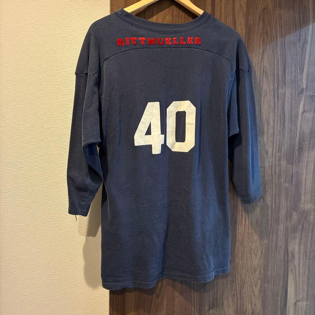 80s デザイン チャンピオン シカゴベアーズ フットボールTシャツ 七分袖 L