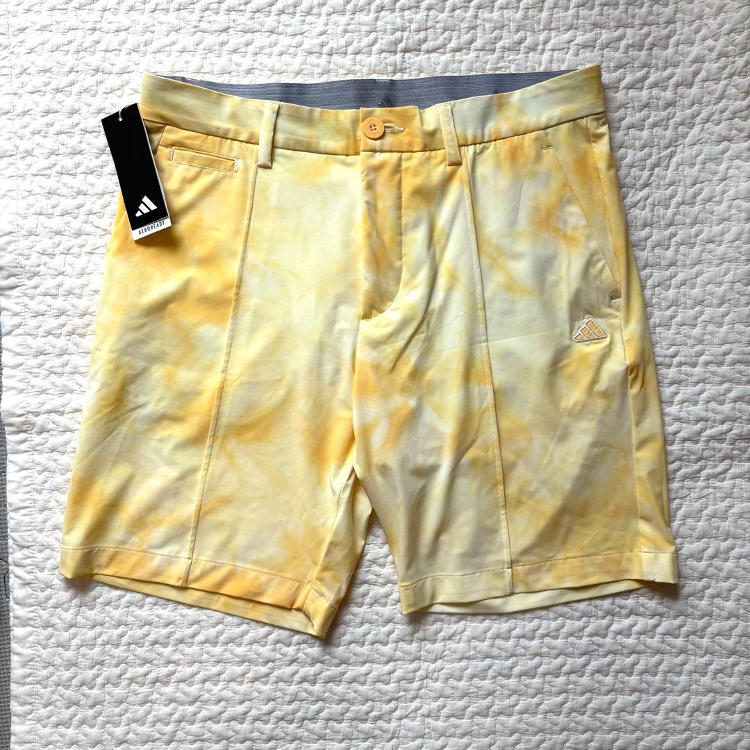 【新品・未使用】アディダスゴルフ メンズ ハーフパンツ タイダイ タグ付き