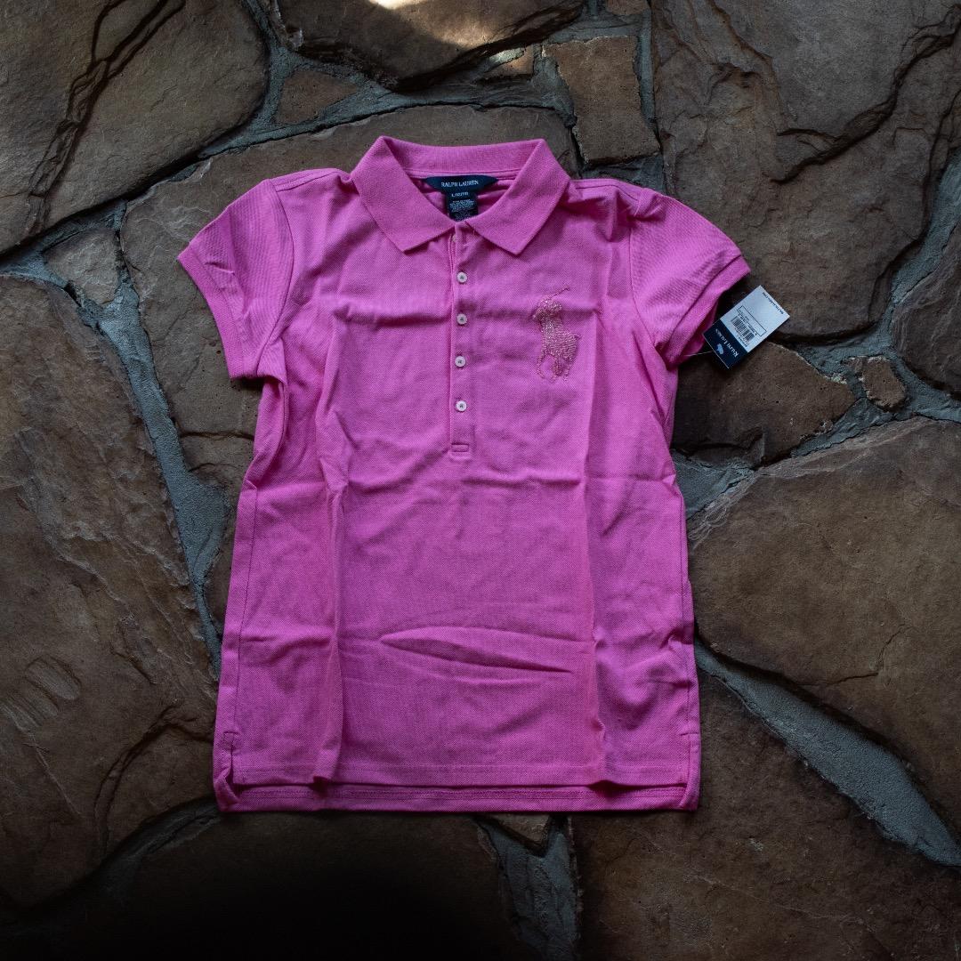 限定レア　Ralph Lauren ビーズ ピンク レディース S ビンテージ