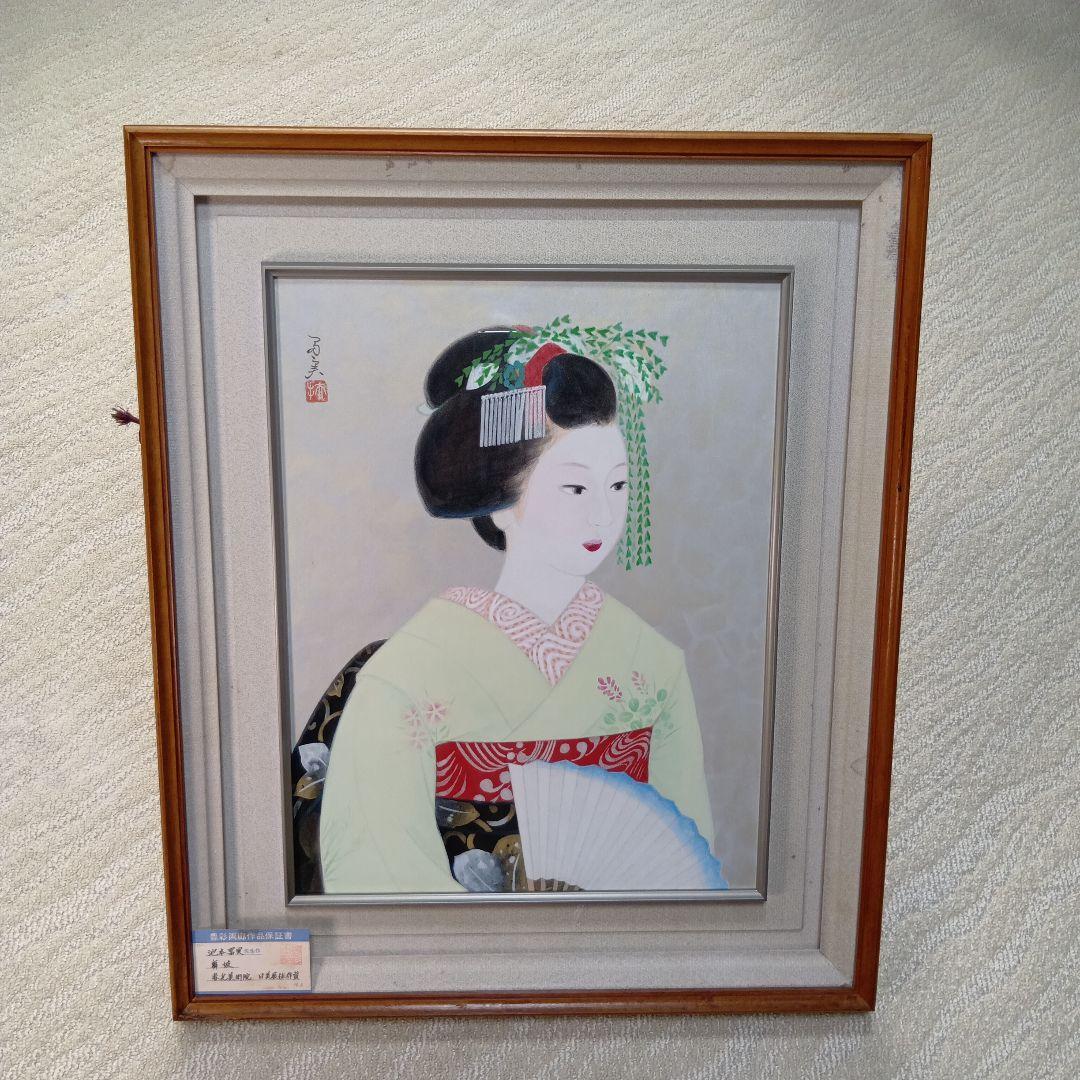 池本冨実「舞妓」日本画 10号 日美展出展作品 舞妓を描く達人