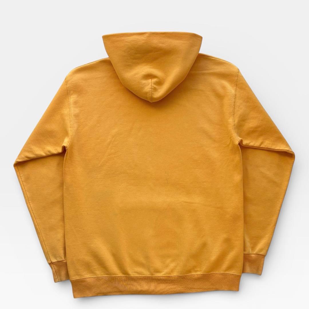 90's USA製 THRASHER フレイムロゴ スウェットパーカー イエロー