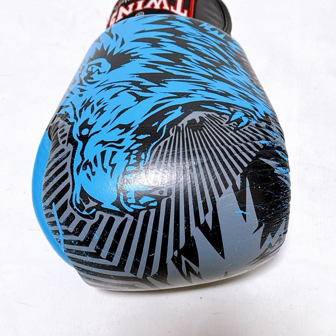 TWINS SPECIAL ツインズ ボクシンググローブ 16oz 黒青熊 本革