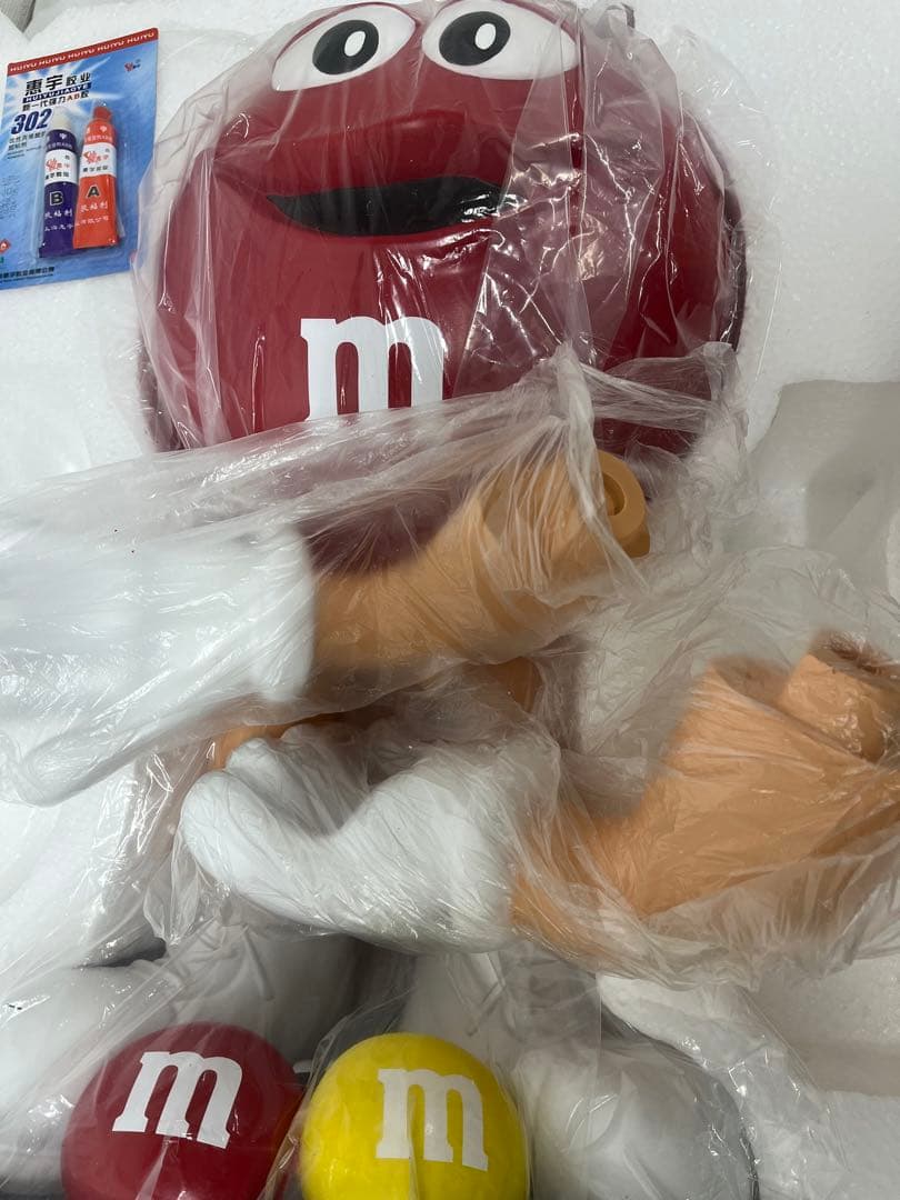M&M's エムアンドエムズ ディスペンサー 特大フィギュア　レッド置物　飾り