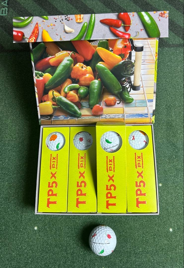 【限定品】テーラーメイドTP5x Pix Peppers ゴルフボール 1ダース