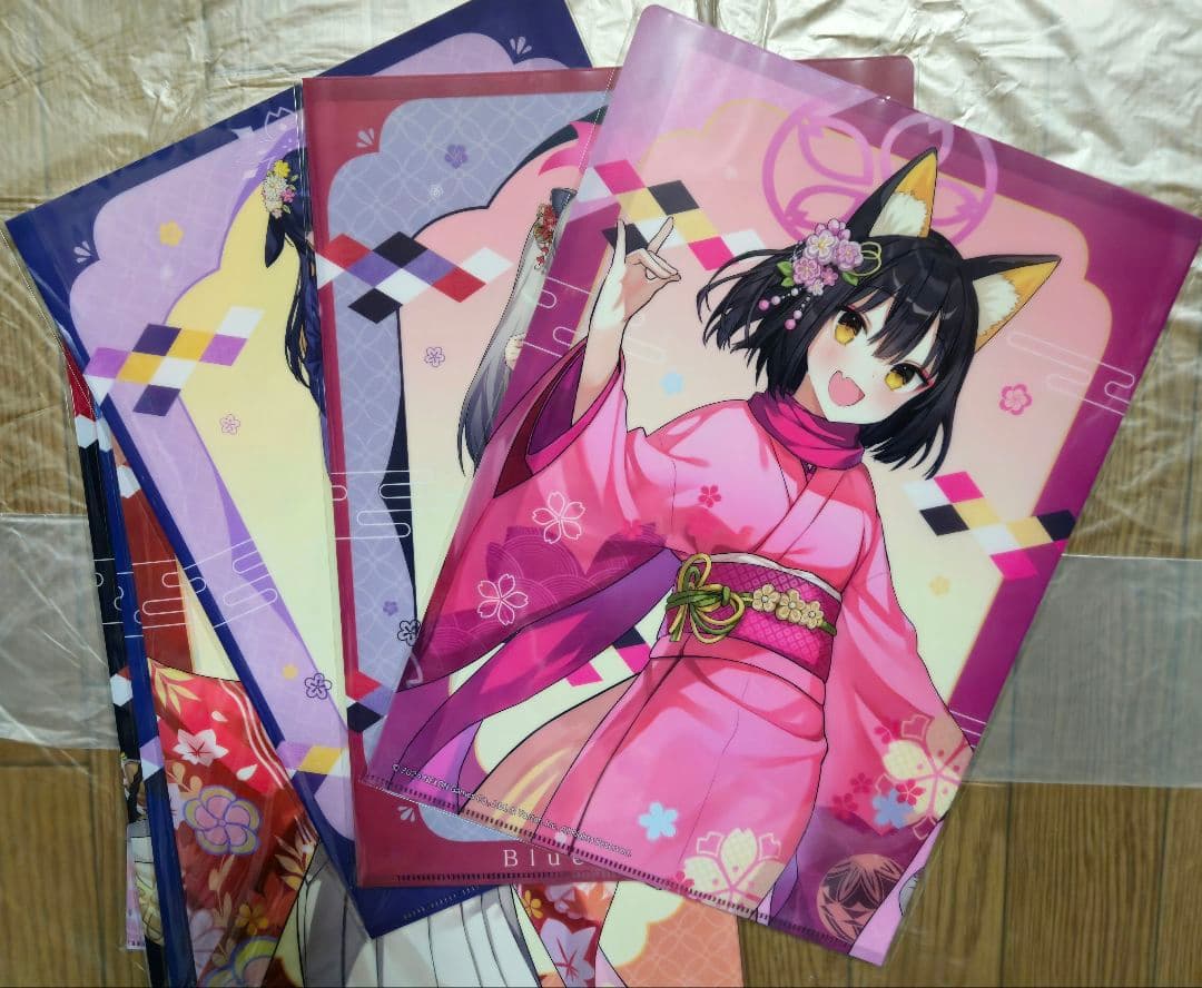 ブルーアーカイブ　京都コラボ　クリアファイル　　　全種コンプ