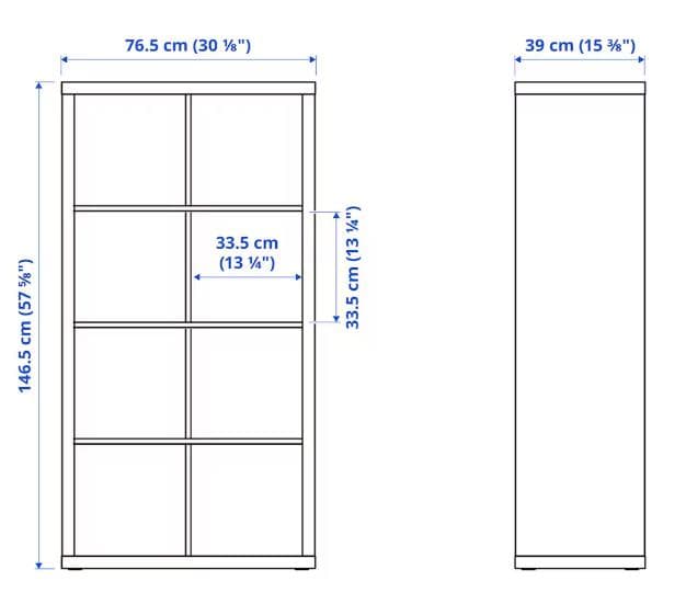 IKEA【KALLAXカラックス】シェルフユニット+下部フレーム★組立済/送料込
