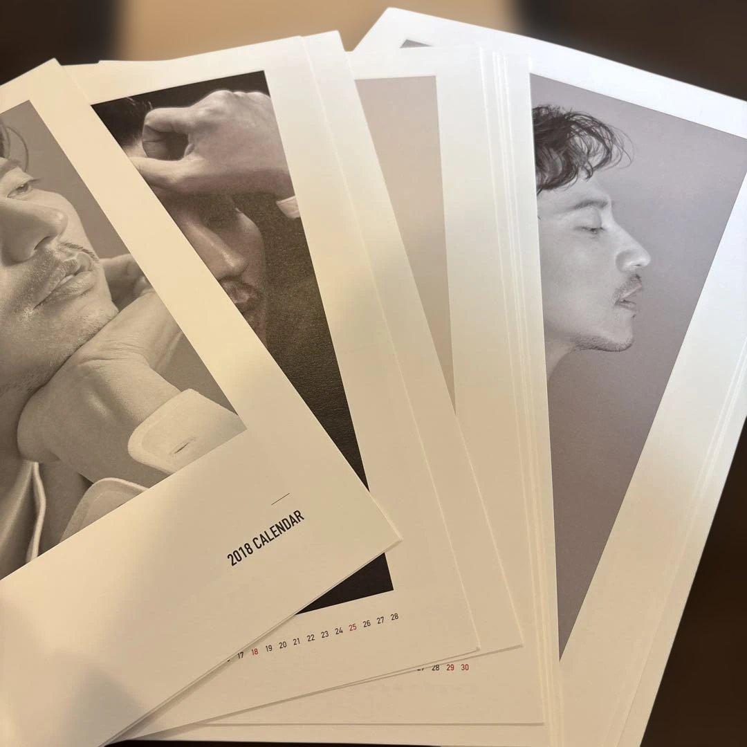 美品❣️KIM NAM GIL キムナムギル　2018 カレンダー 専用額付き