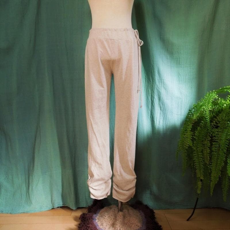 asana ヘンプコットン ヨガパンツ●きなり
