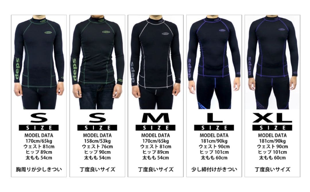 未開封！グレー！M！deps ラッシュガード UV 紫外線 ドライ
