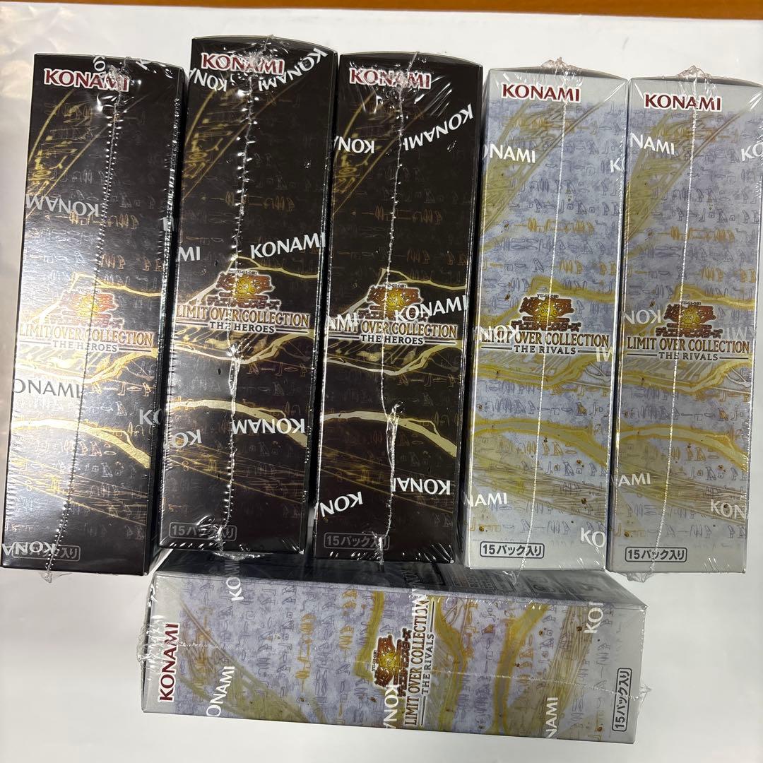 遊戯王　リミットオーバーコレクションザヒーローズ　ザライバルズ　6箱