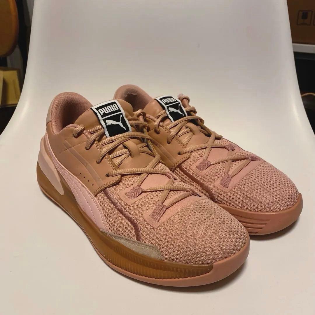 シューズ(男性用) PUMA CLYDE HARDWOOD NATURAL MISTY ROSE