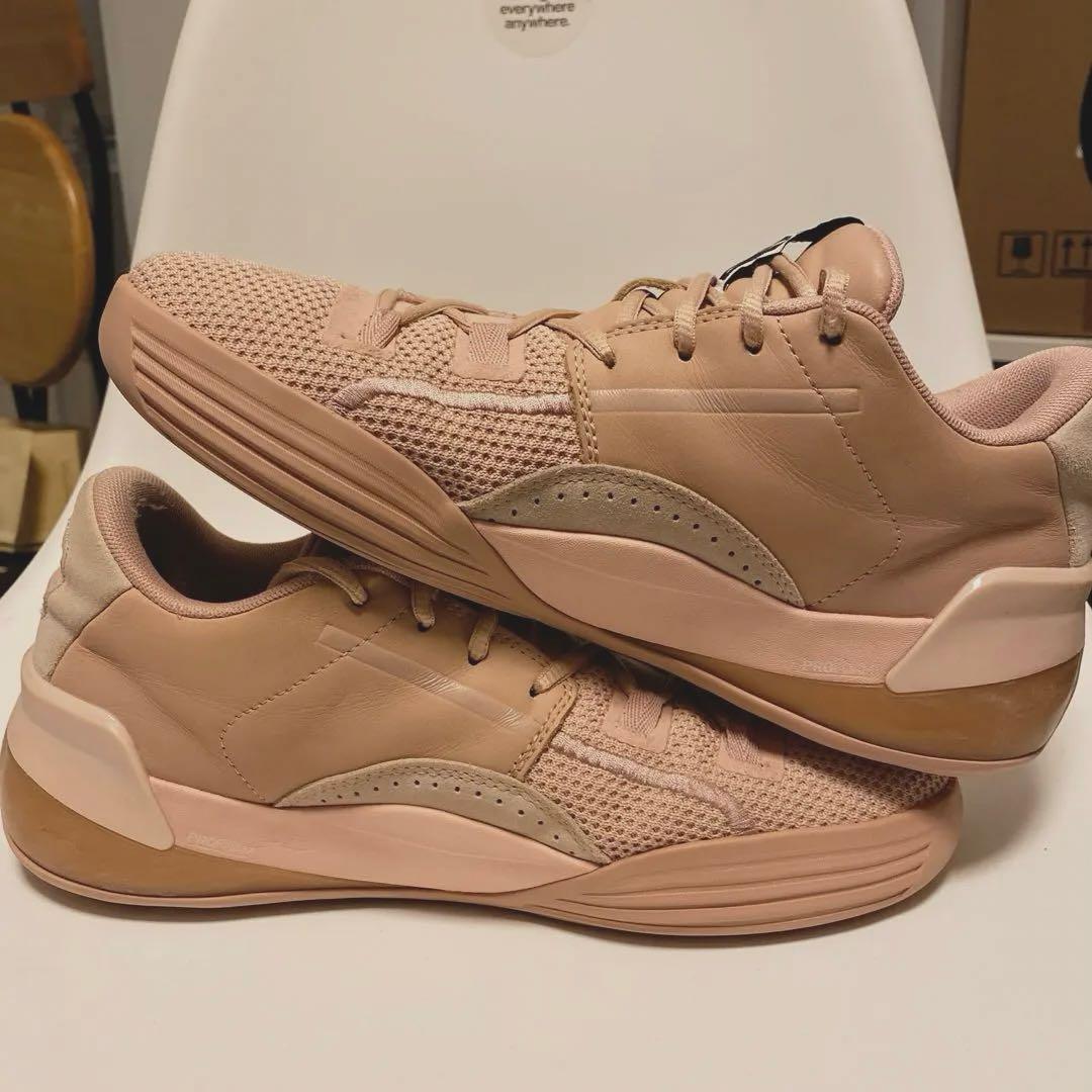 シューズ(男性用) PUMA CLYDE HARDWOOD NATURAL MISTY ROSE