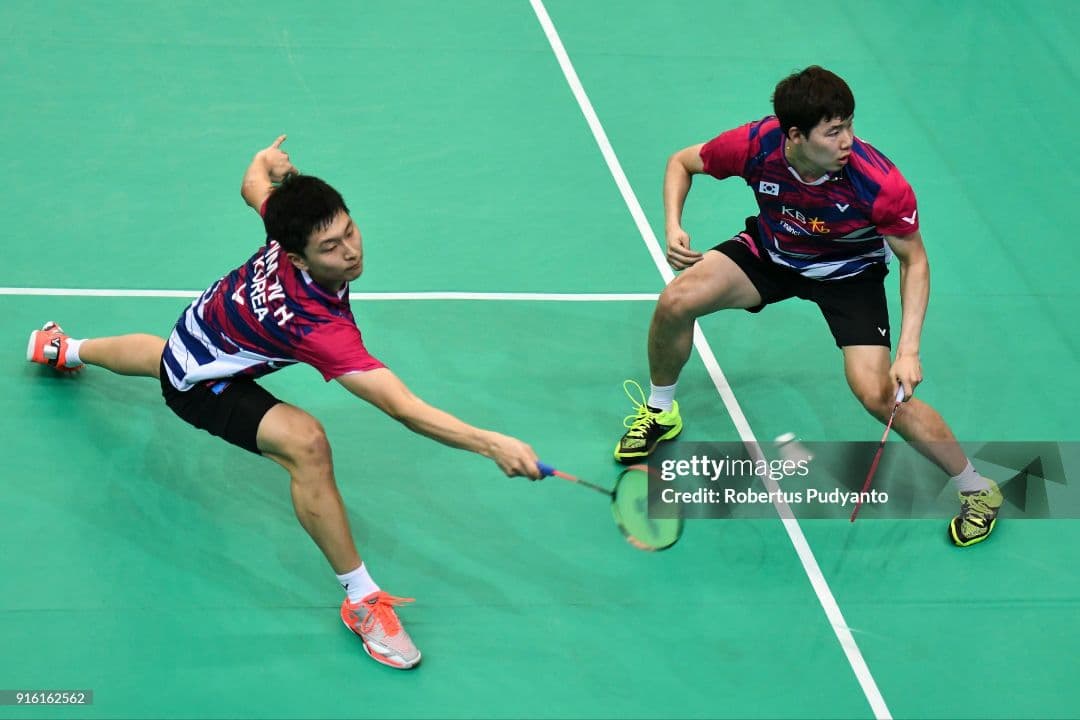 VICTOR韓国代表金元浩選手着用モデル バドミントンシャツトナミ実業団NTT