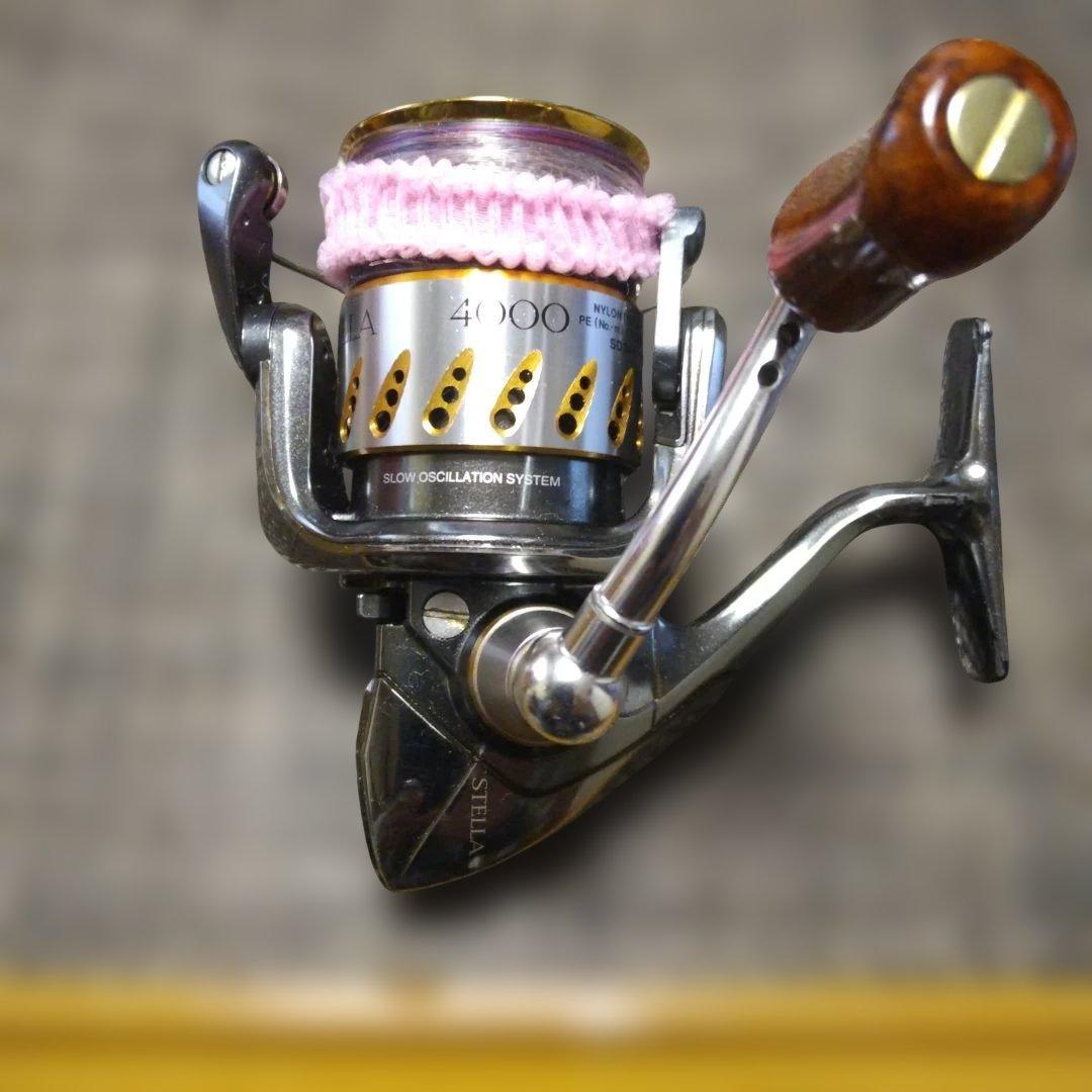 STELLA 4000 スピニングリール 木製ハンドル