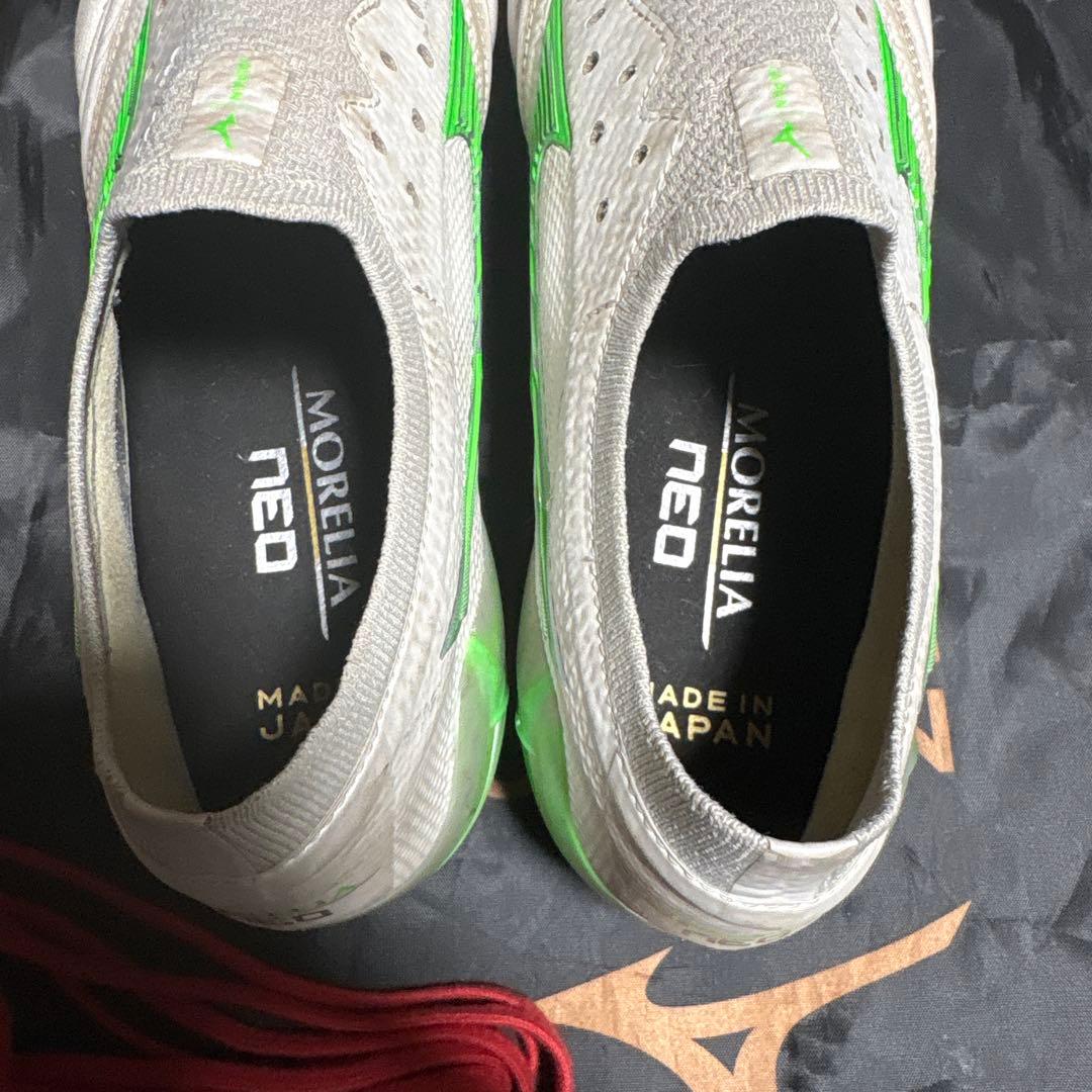 Mizuno Morelia Neo lIII ホワイト/グリーン26.5cm