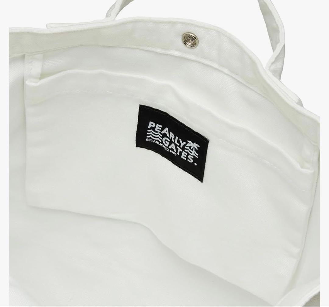 新品 PEARLY GATES トートバッグ ペールカラーシリーズ ホワイト