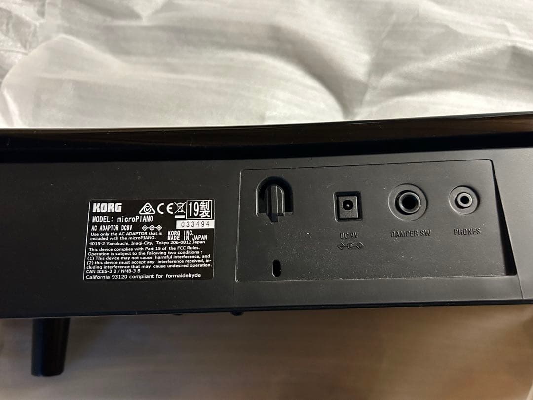 KORG microPIANO BK デジタルピアノ 61鍵 箱付