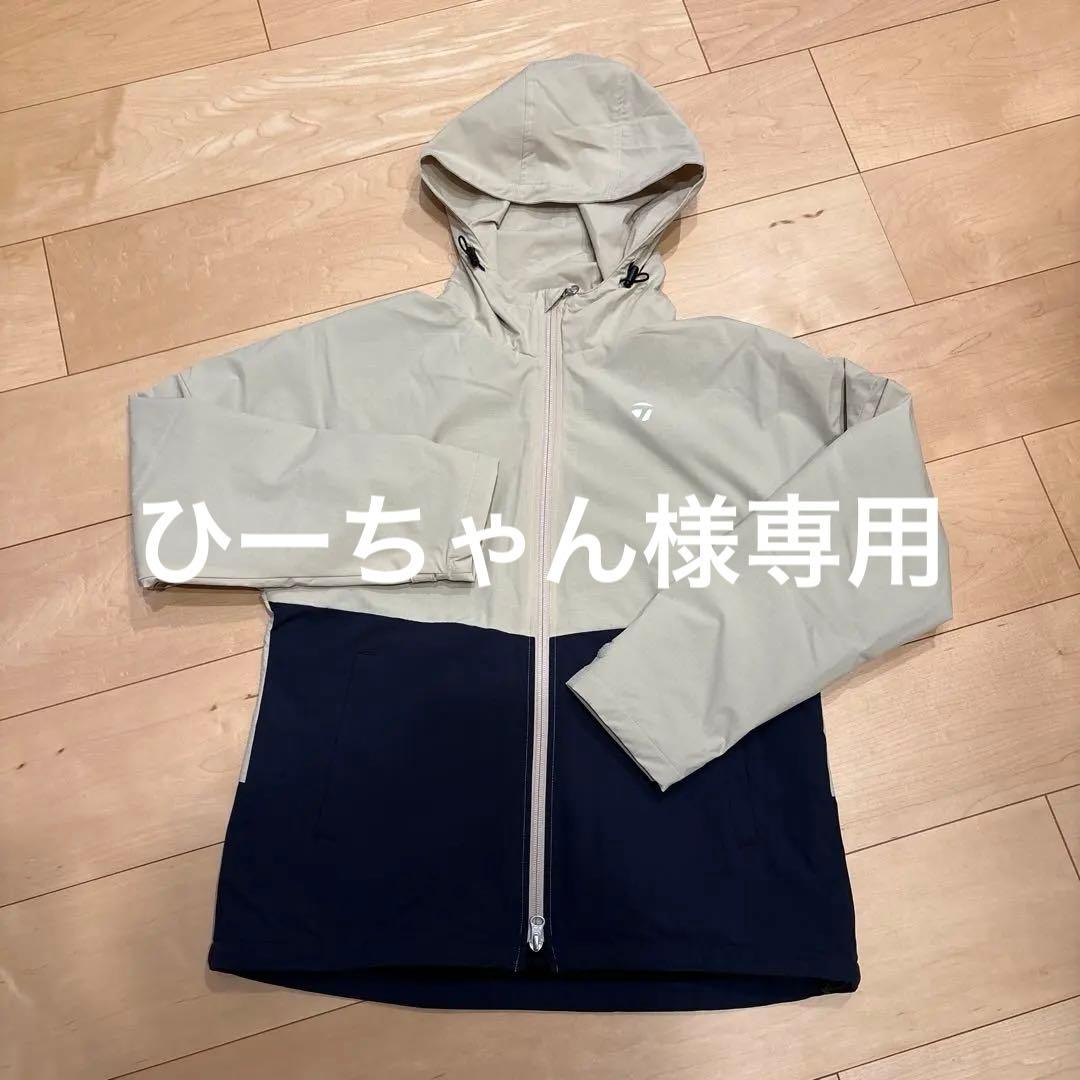 TaylorMade フード付きジャケット ベージュ、ネイビー
