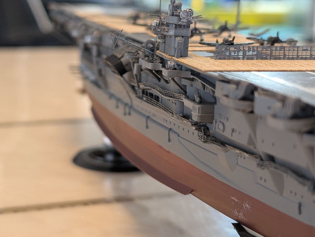 旧日本海軍（帝国海軍）航空母艦　加賀　フルハル　1/700スケール