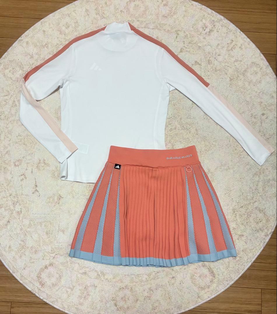 週末割✨アディダス 上下セット S 春モテコーデ　プリーツスカート　モックネック