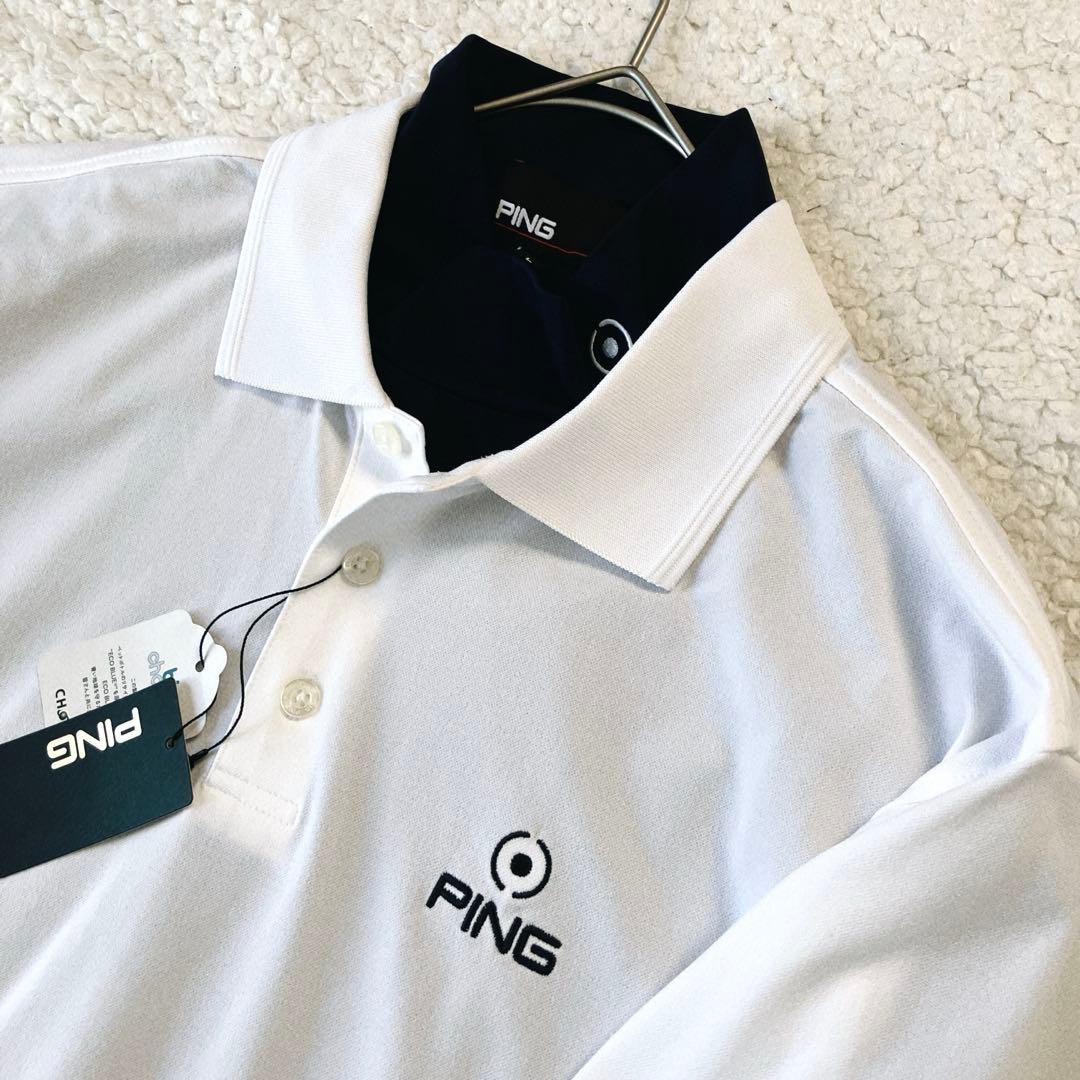 【新品L】PING レイヤード ポロシャツ & インナー　セット　メンズ