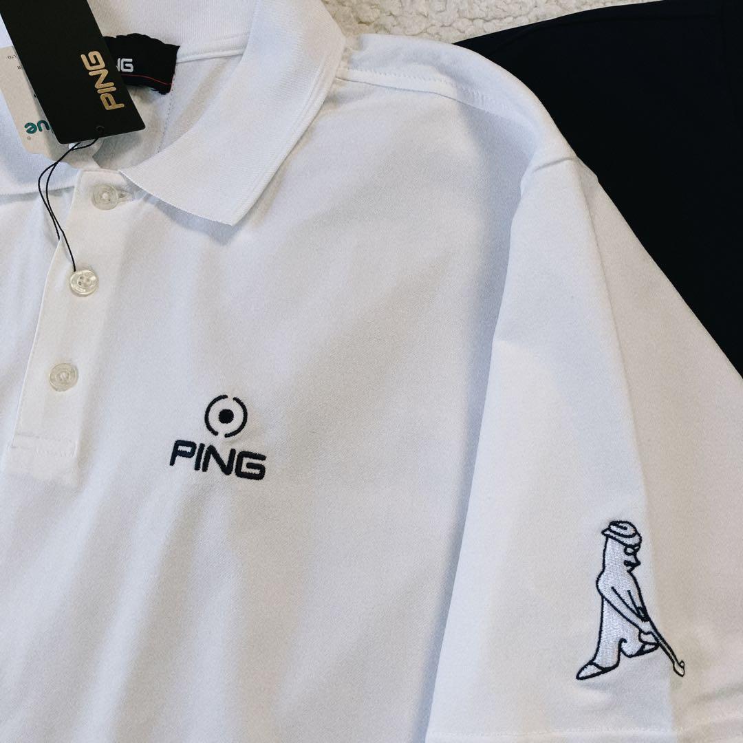 【新品L】PING レイヤード ポロシャツ & インナー　セット　メンズ