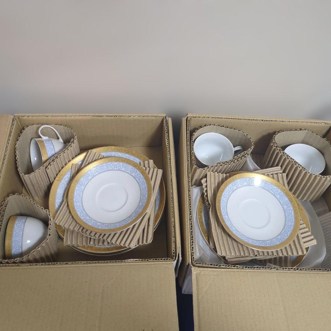 Noritake 食器セット ゴールドブルー装飾 セット16点