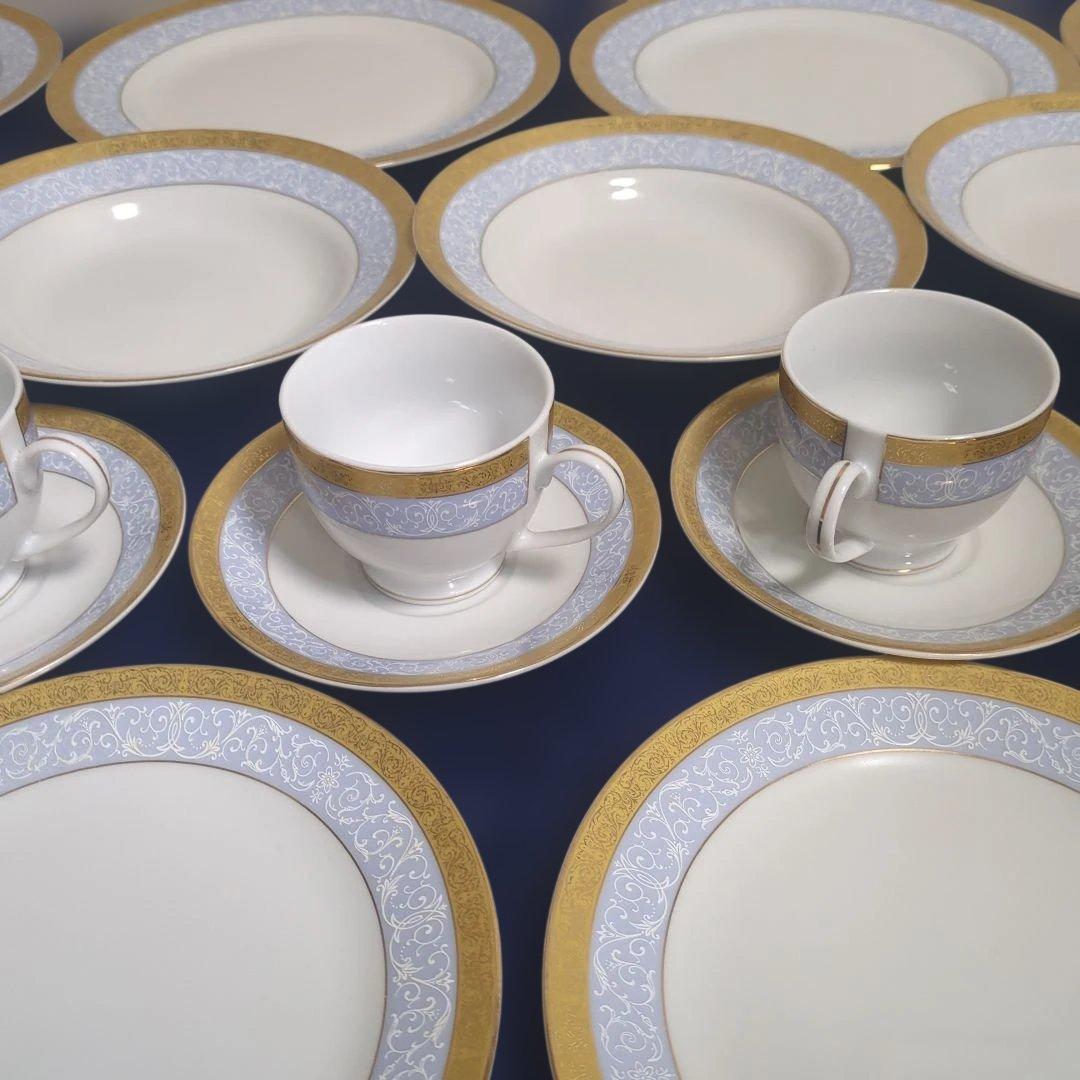 Noritake 食器セット ゴールドブルー装飾 セット16点
