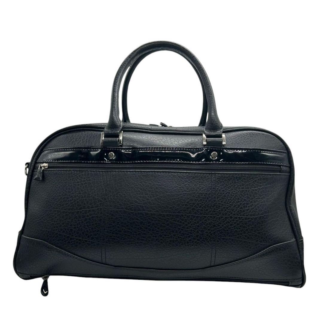 美品　キャロウェイ　ハンドバッグ　2way　黒　レザー　自立　ワンショルダー　x