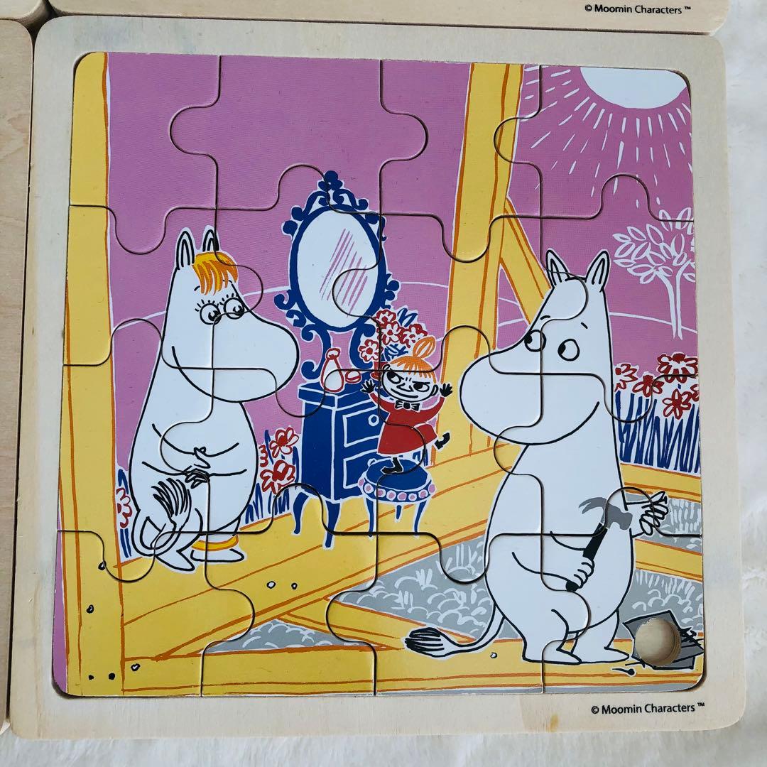 ムーミン moomin木製パズル 北欧 フィンランド 7個希少