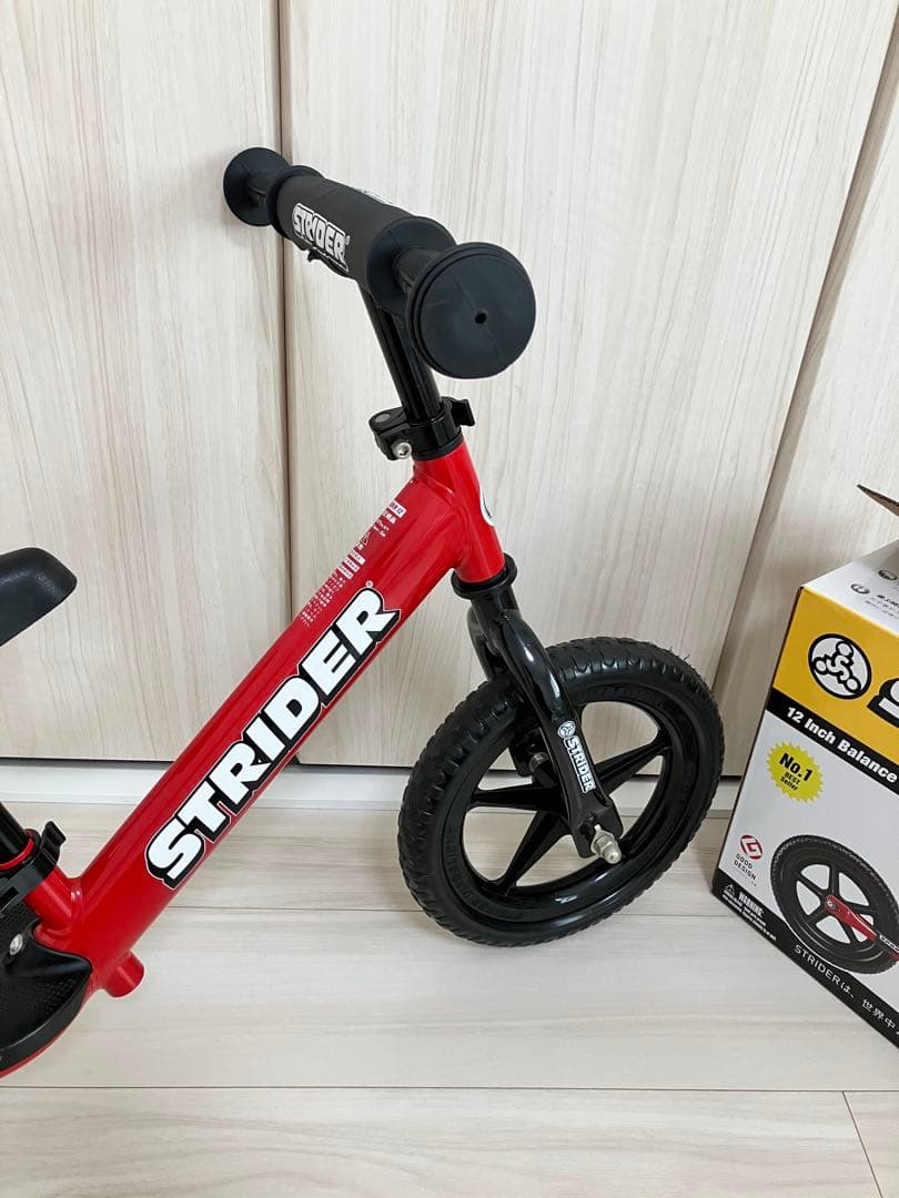 STRIDER バランスバイク SPORT レッド ストライダー　箱、説明書あり