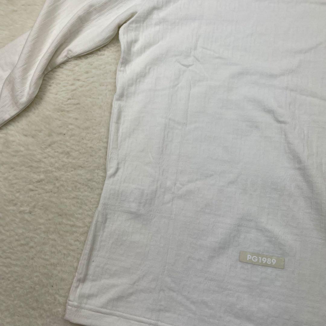 未使用級　PEARLY GATES インナー　ハイネックシャツ ホワイト　春夏