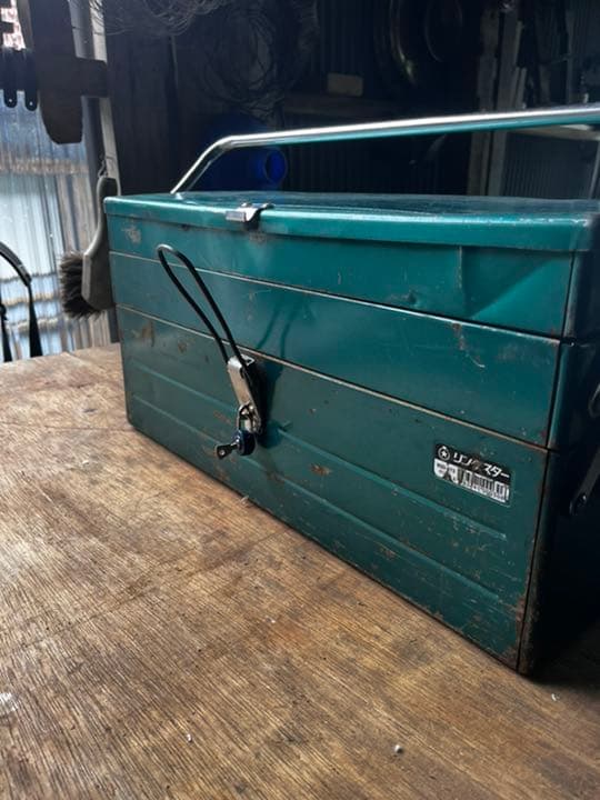 工具箱　昭和レトロ　リングスター　鍵付き