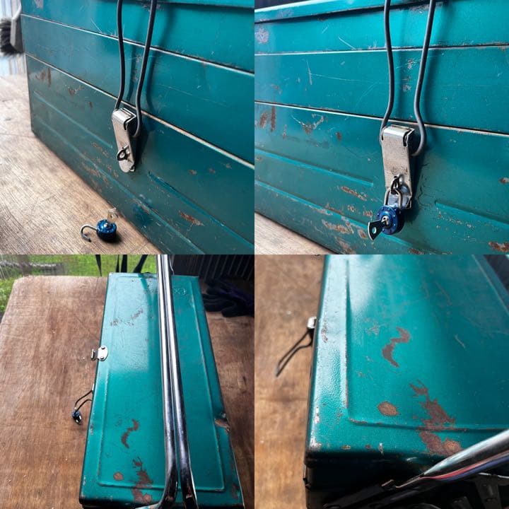 工具箱　昭和レトロ　リングスター　鍵付き