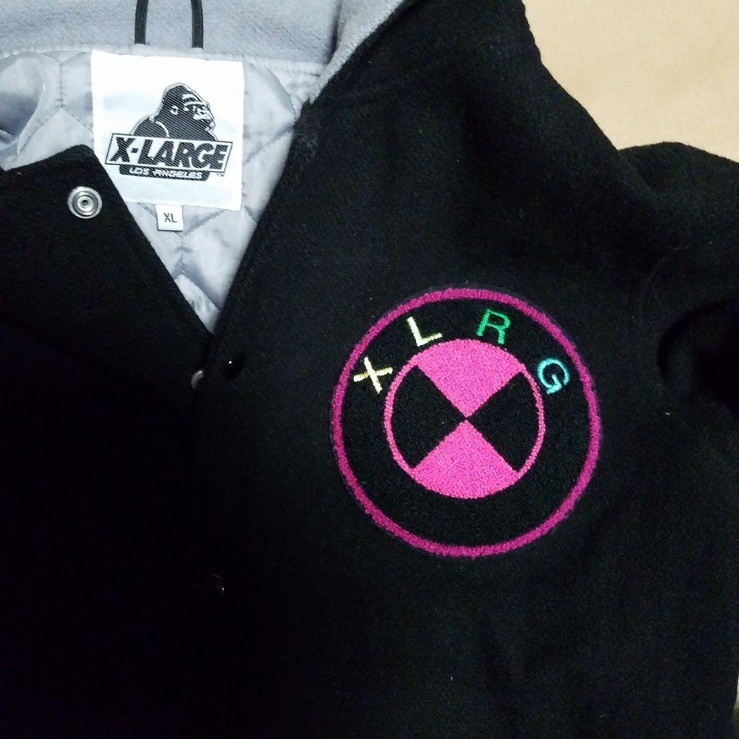X-LARGE フード付きジャケット XL 黒（激安）。