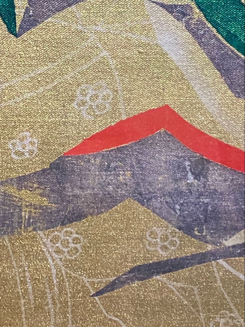 上原信義　手書京友禅　染織作家　美術名鑑掲載　大阪出身　額縁　額装　絵画　肉筆