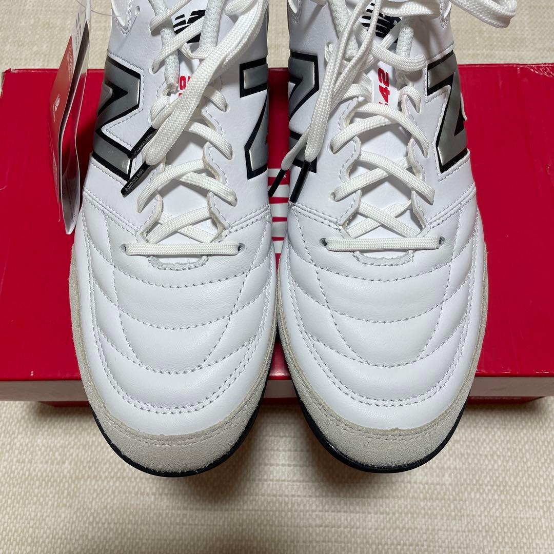 [新品]27cm NEW BALANCE 442 TEAM TF トレシュー 白