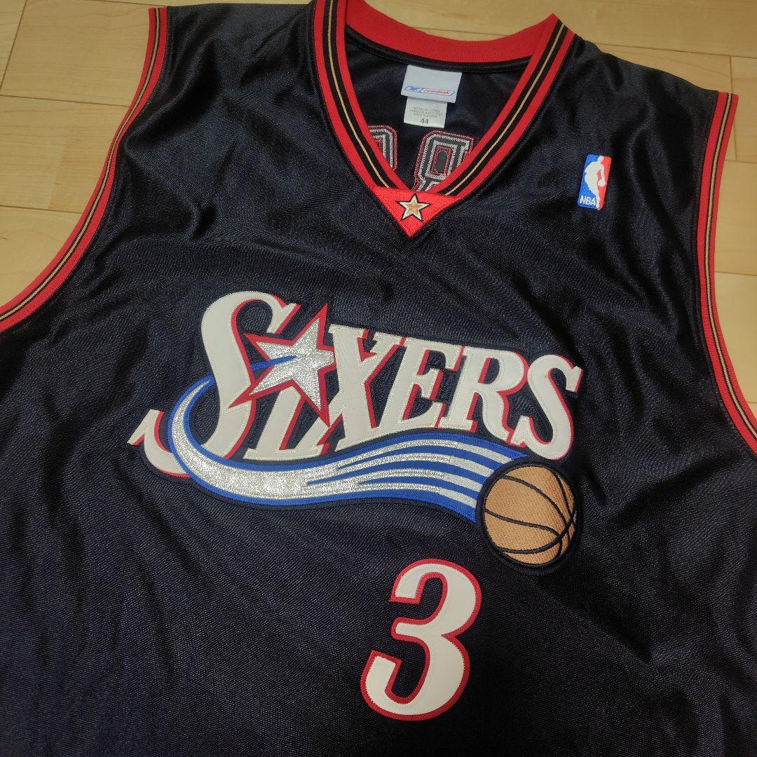【最安値】アレン・アイバーソン♡ユニフォーム NBA 黒×白×赤 76 3番