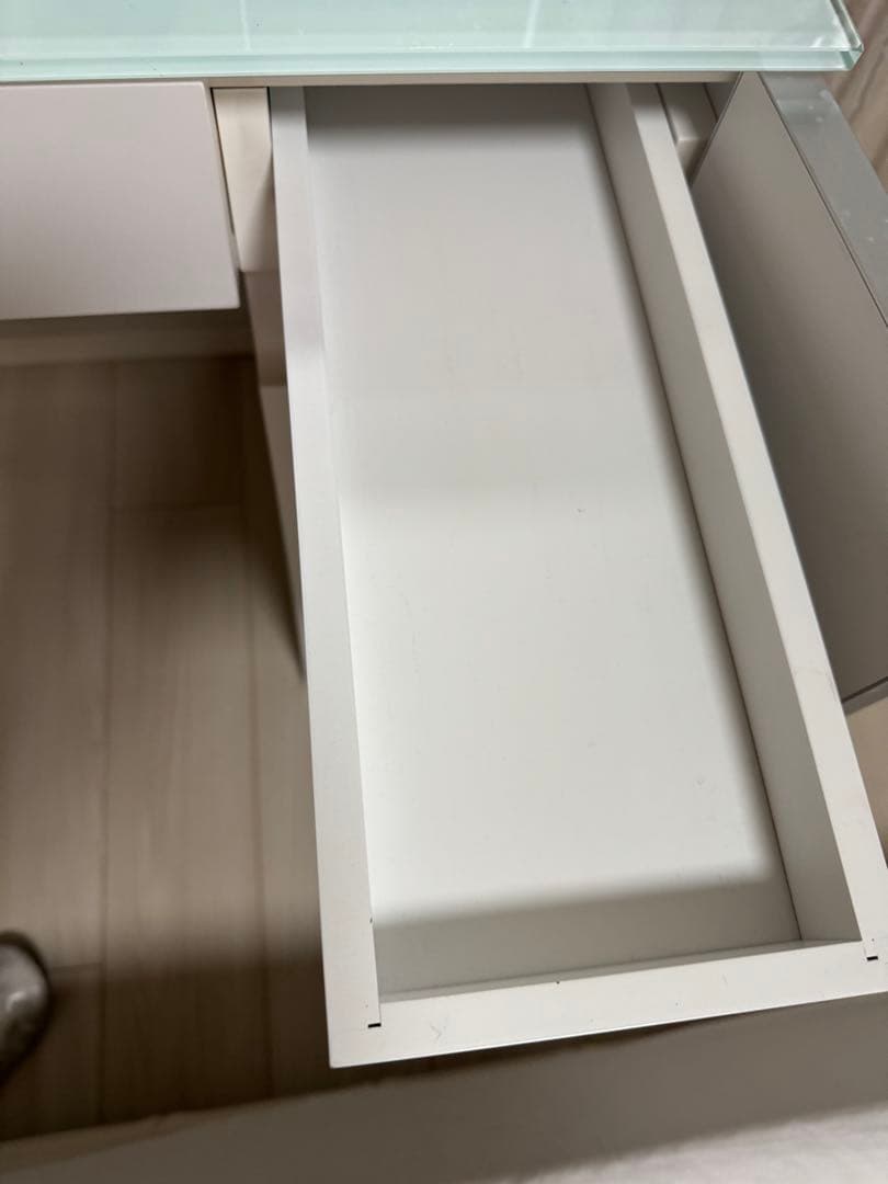 【美品】ACTUS piatto ドレッサー ホワイト 95cm 送料込