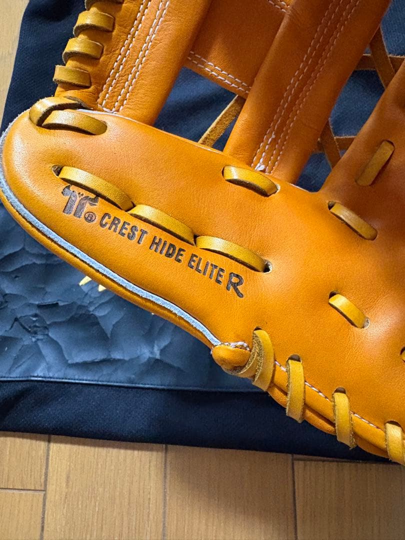 MizunoPro 軟式用オーダー宮本モデル オレンジ 収納袋付き