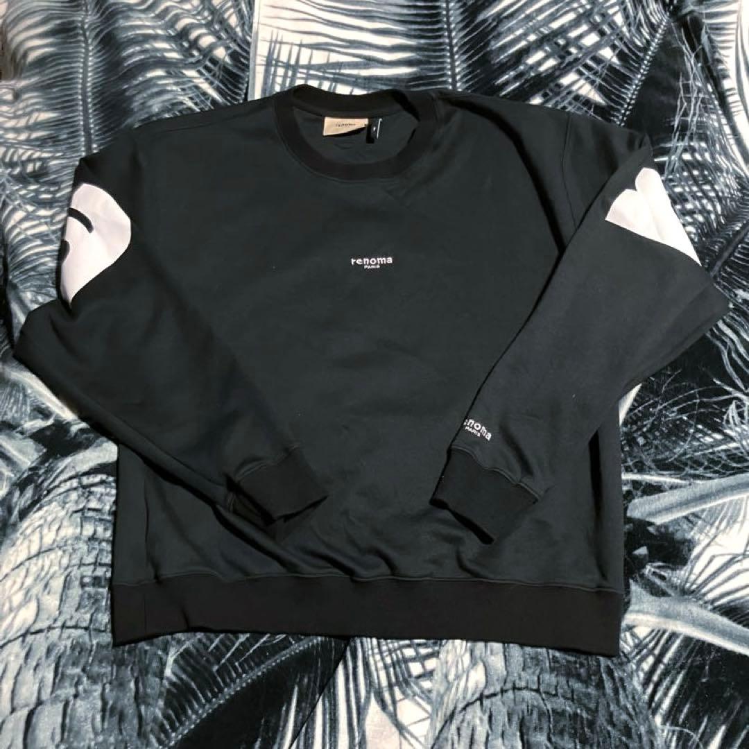 メンズウェア renoma GOLF BIG LOGO LONG SLEEVE CREW