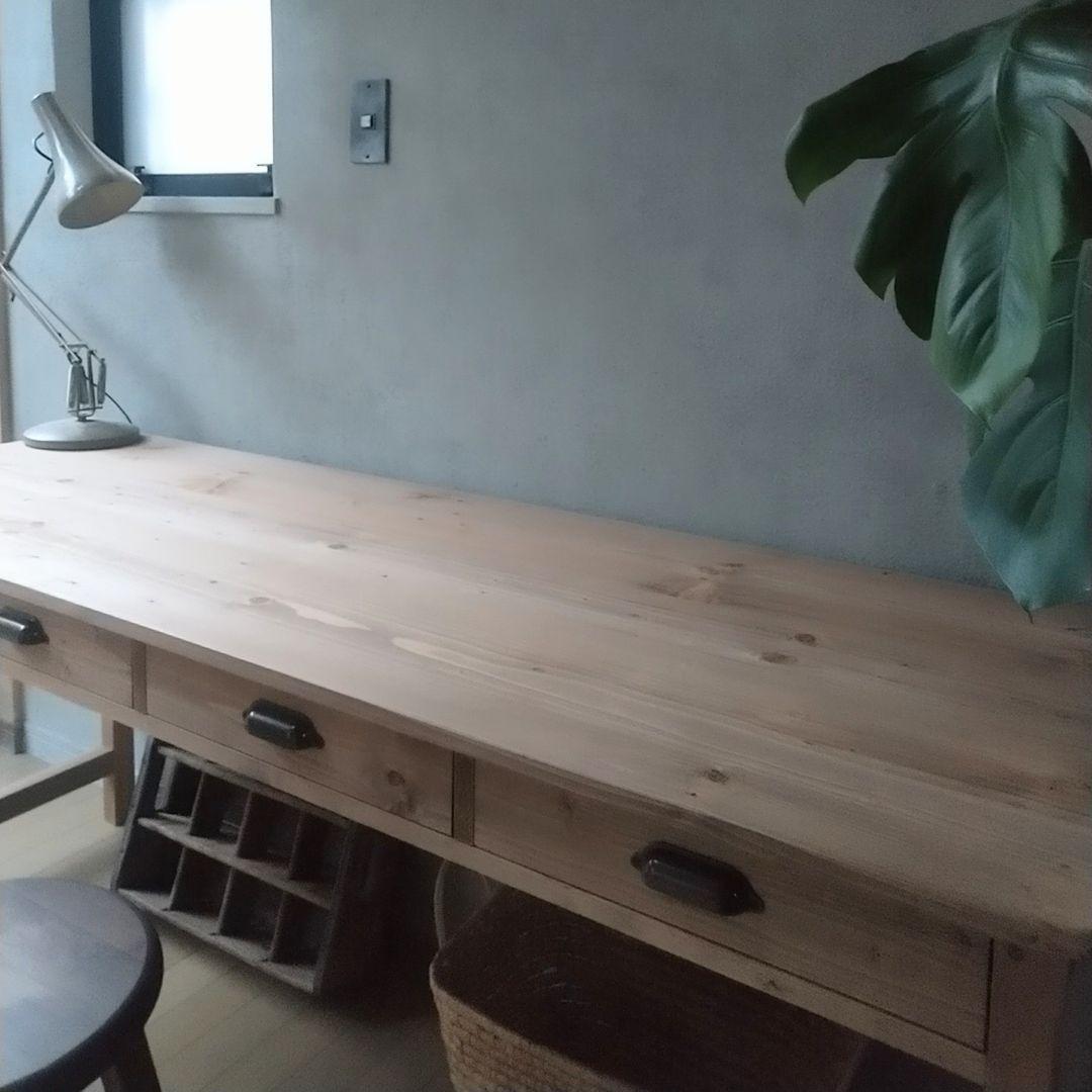 ◼️4drawers wood working table 作業台