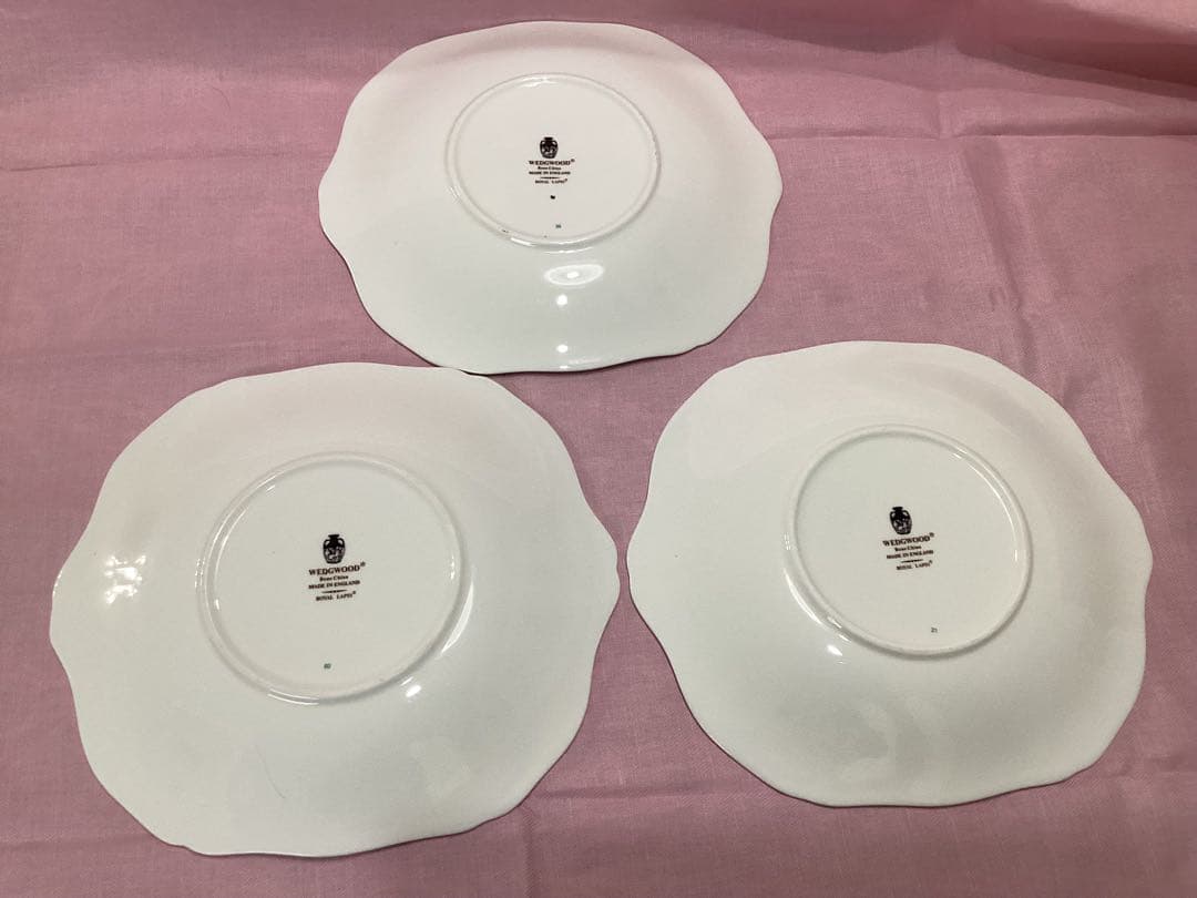 ウエッジウッド　プレート　ロイヤルラピス　廃番品　ロイヤルラピス　陶器皿　3枚