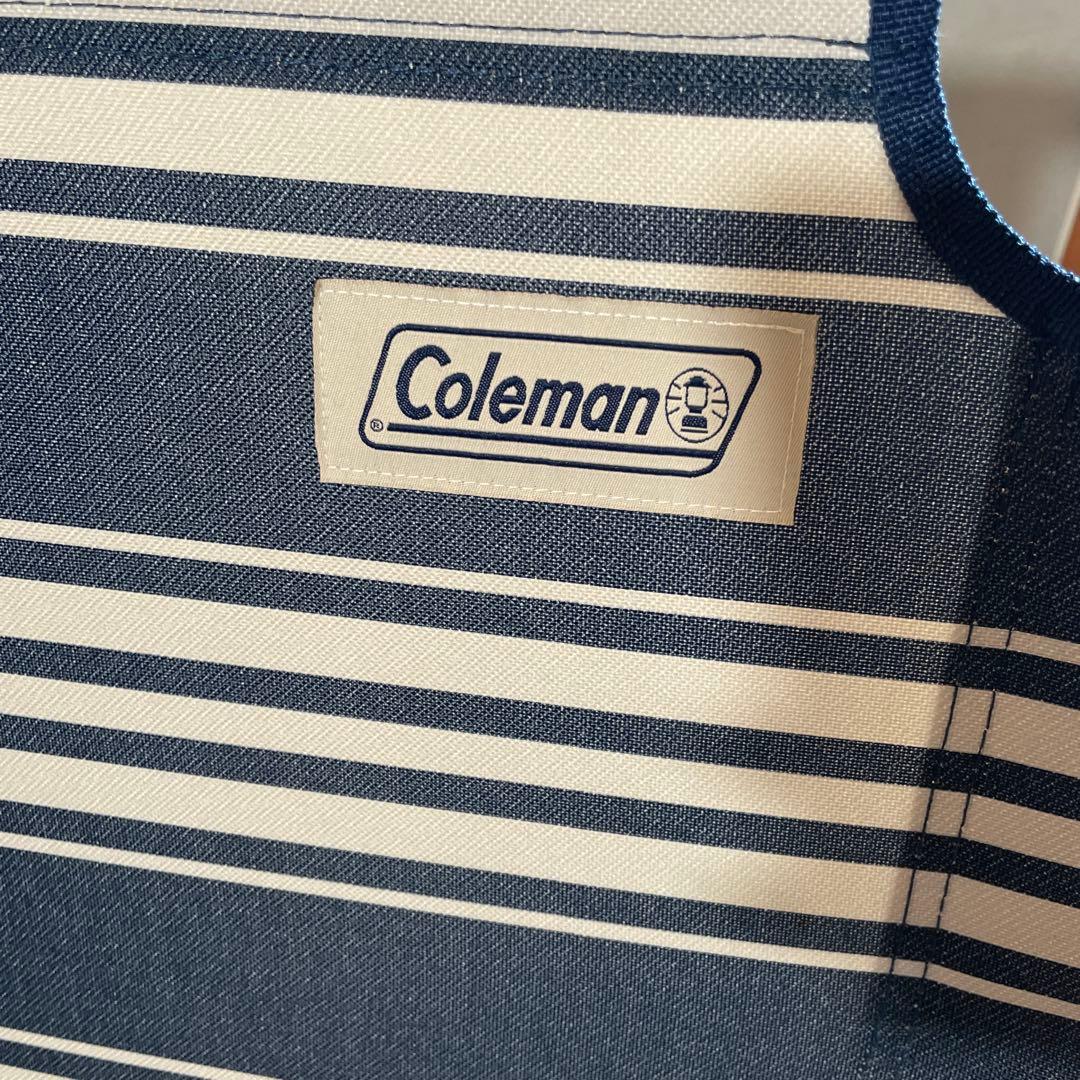 Coleman アウトドアベンチ ネイビー・ストライプ