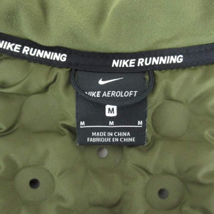 NIKE ナイキ エアロロフト ダウンべスト Mサイズ カーキ