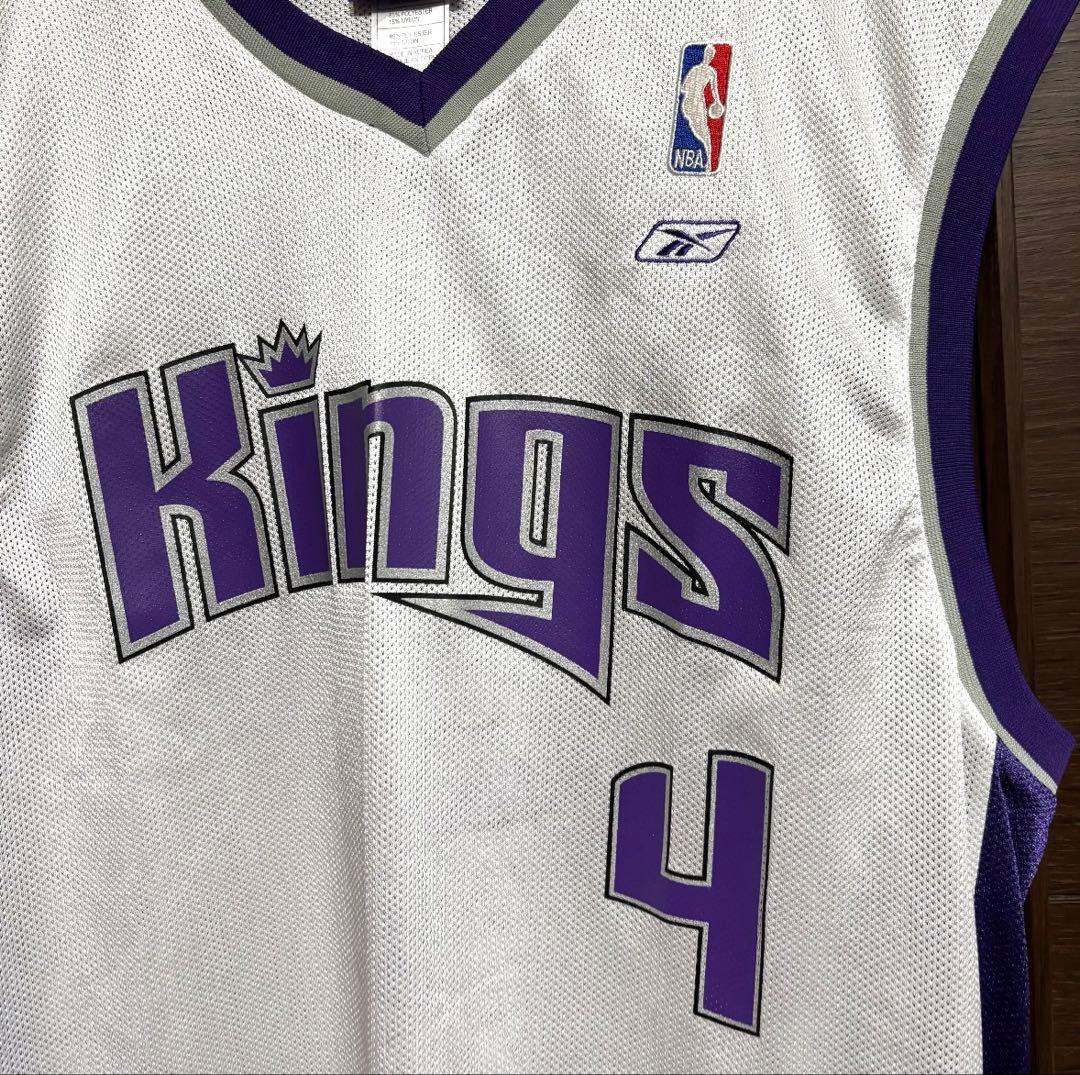 美品 希少 Reebok NBA KINGS クリスウェバー ゲームシャツ L