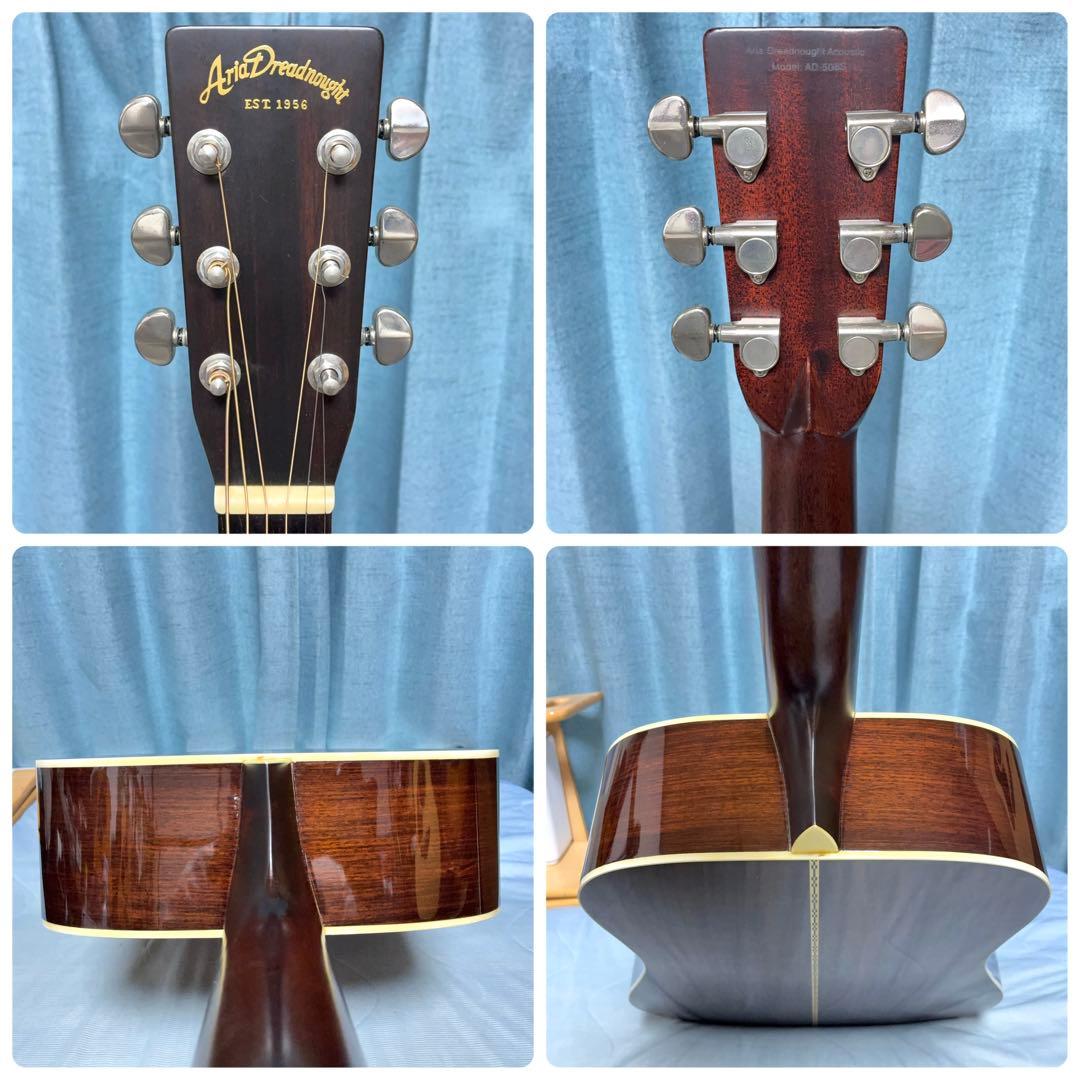 【牛骨★トップ&バック単板】アリアドレッドノートAD50【弾き易く調整☆新品弦】