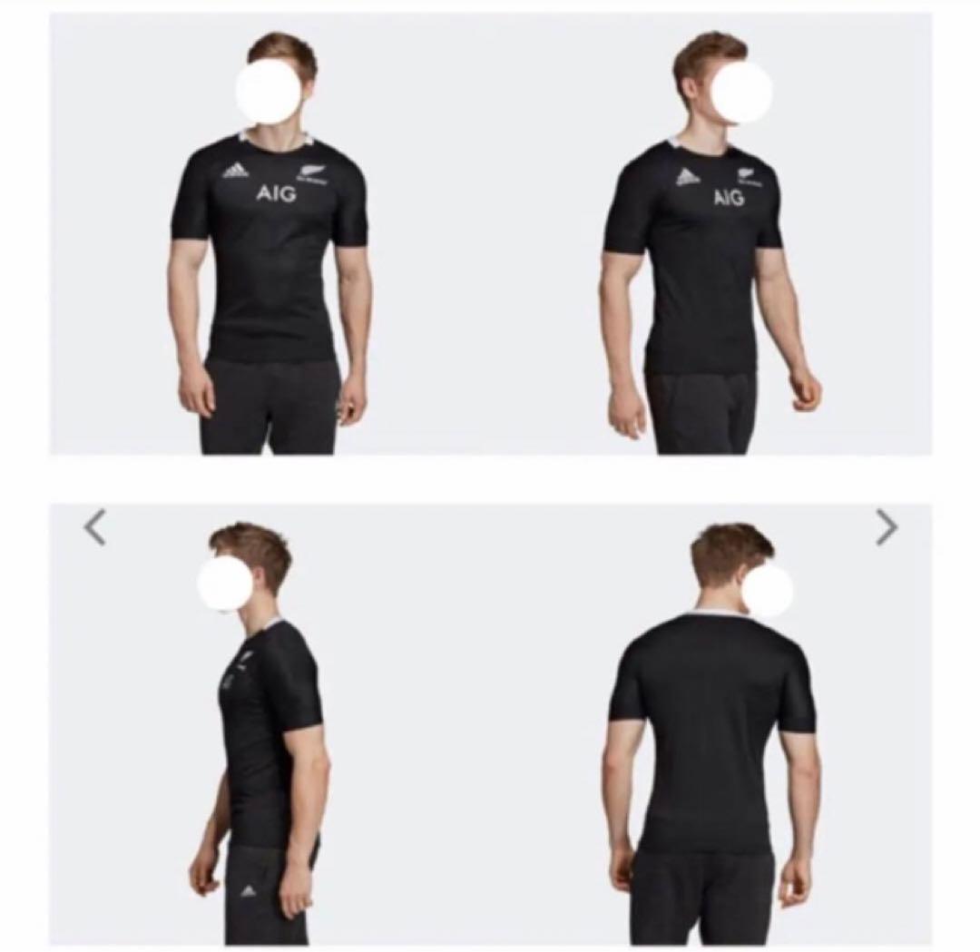 adidas アディダス オールブラックス　トレーニングシャツ　ラグビー