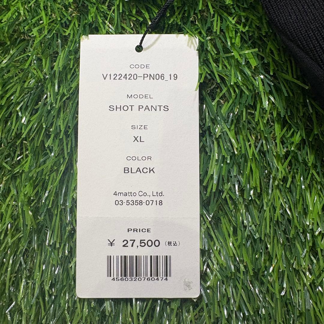 【XLサイズ】新品タグ付き V12 SHOT PANTS 黒 ゴルフパンツ